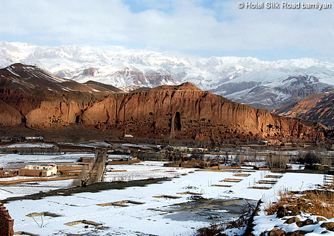 BBamiyan valley under snow