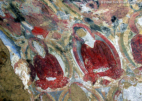 バーミヤン石窟K窟の千仏の壁画